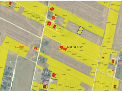 Balotesti, lot idel pentru casa, 507 mp