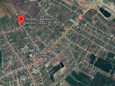 Vanzare teren 672 mp Cornetu / Autorizatie Constructie/ Proiect P+M