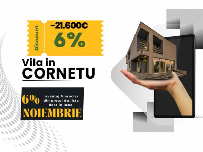  De vanzare vila Cornetu, pentru gospodarul din tine. 