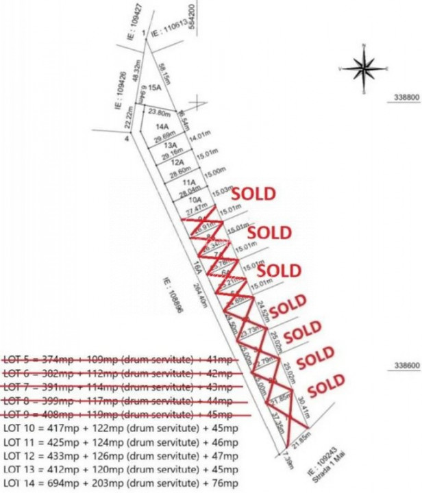 Otopeni - Loturi pentru case - Str. 1 Mai - 5 loturi disponibile - 0% COMISION